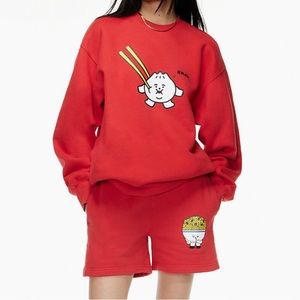Aritzia TNA Sweater + Shorts Set - Lunar New Year
